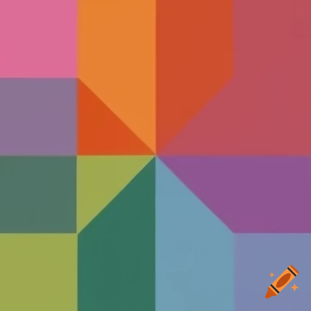 Abstract rendering of '1/2' in vibrant colors and style