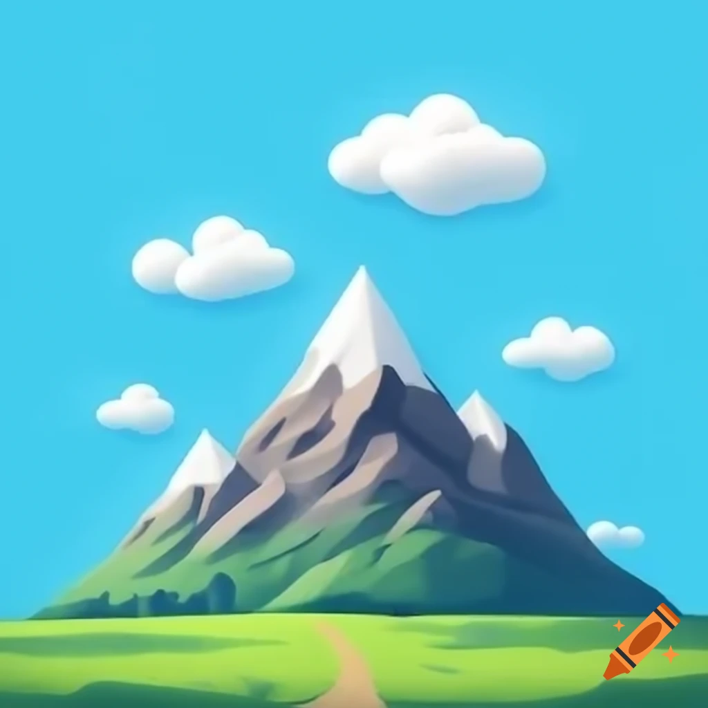 Single mountain standing against clear sky