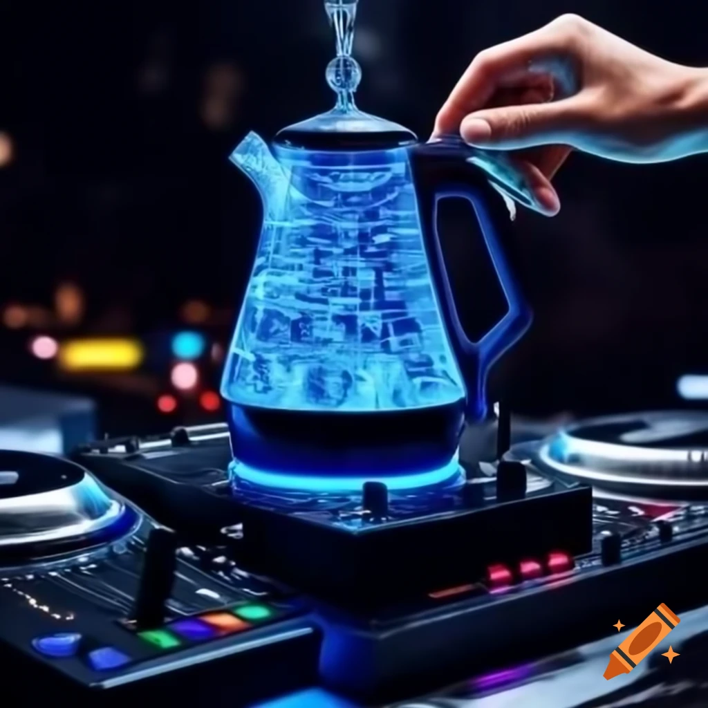 Electric water kettle designed for DJs