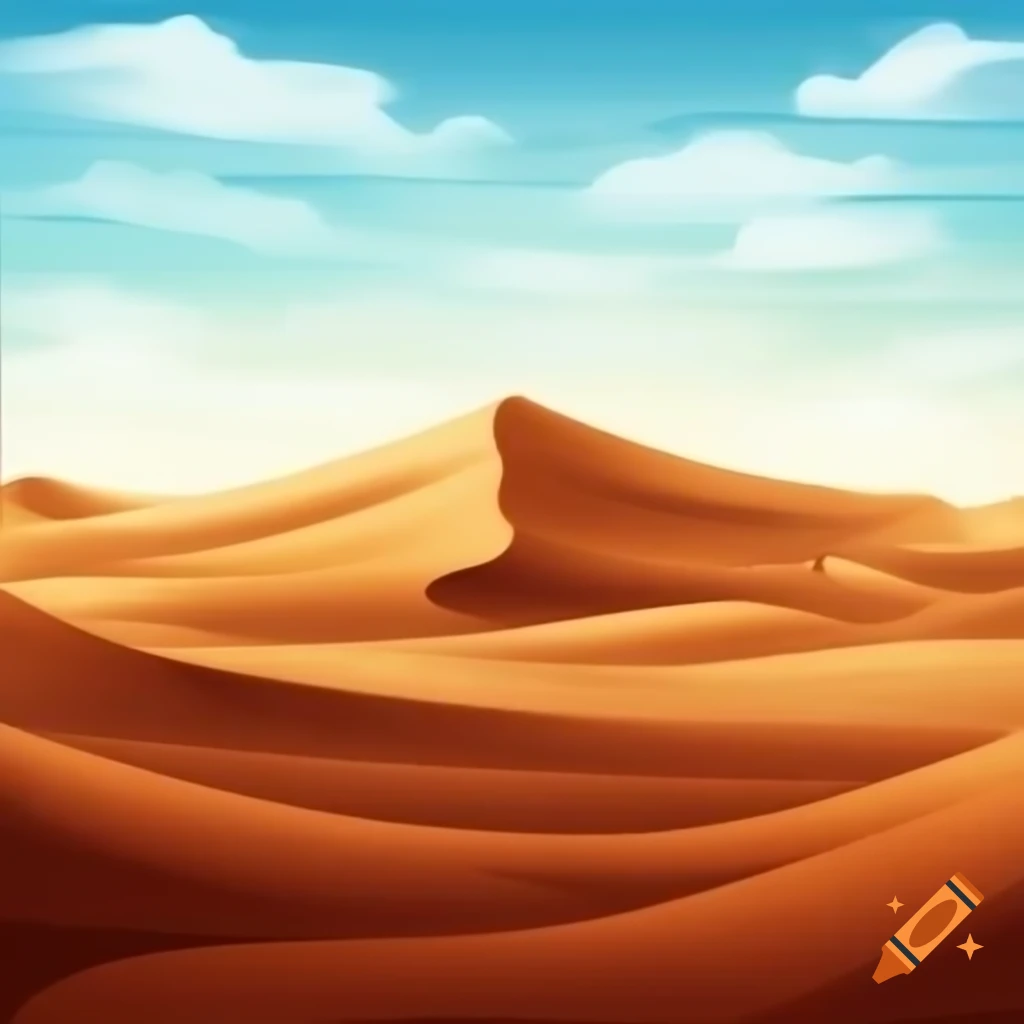 3D computer graphic of desert sand