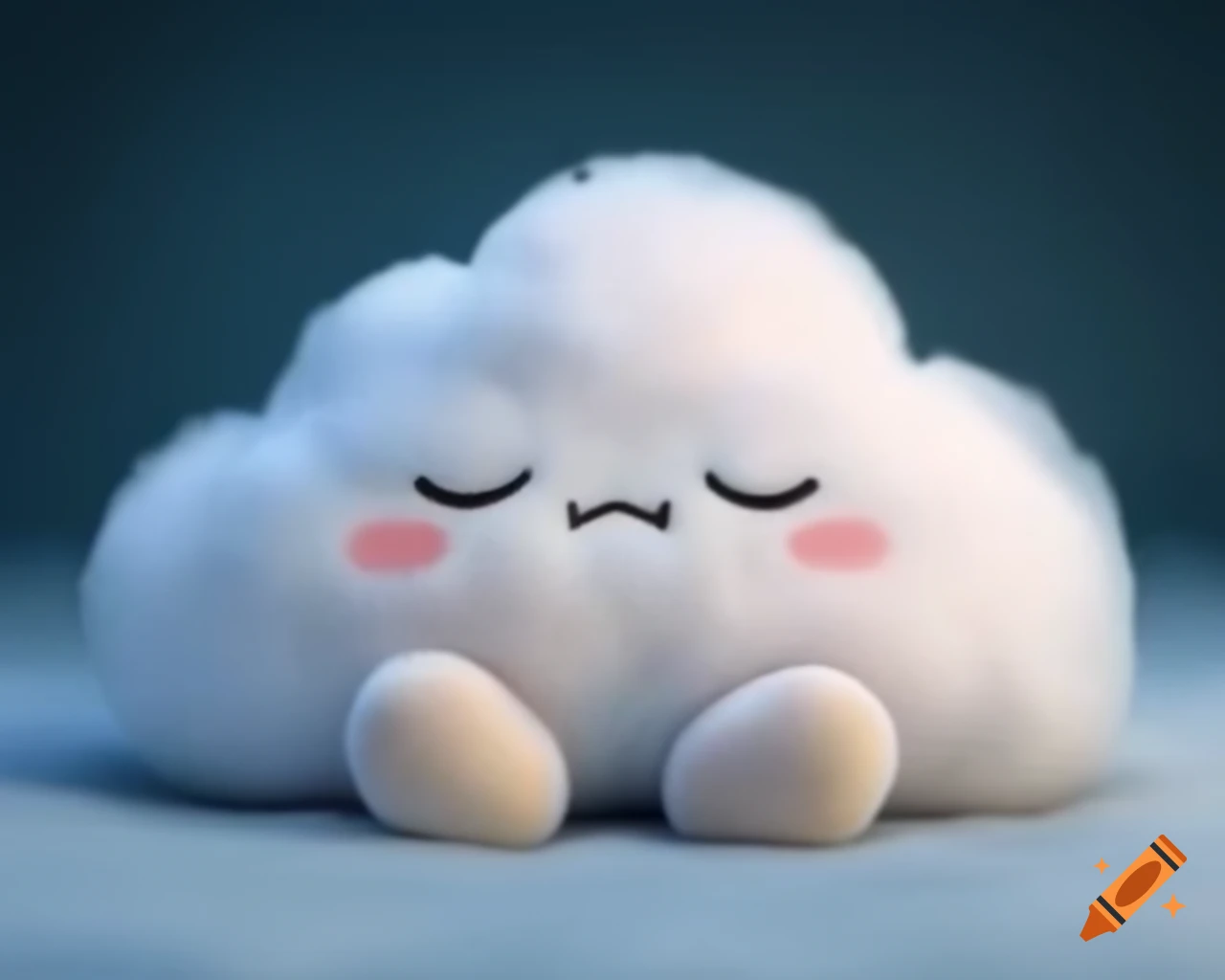 Sleeping cloud plush toy