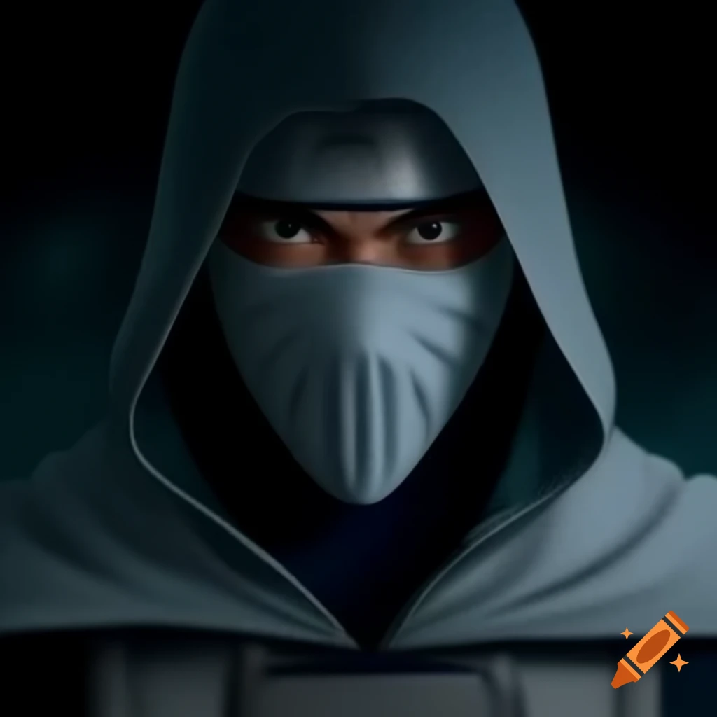 White ninja character design