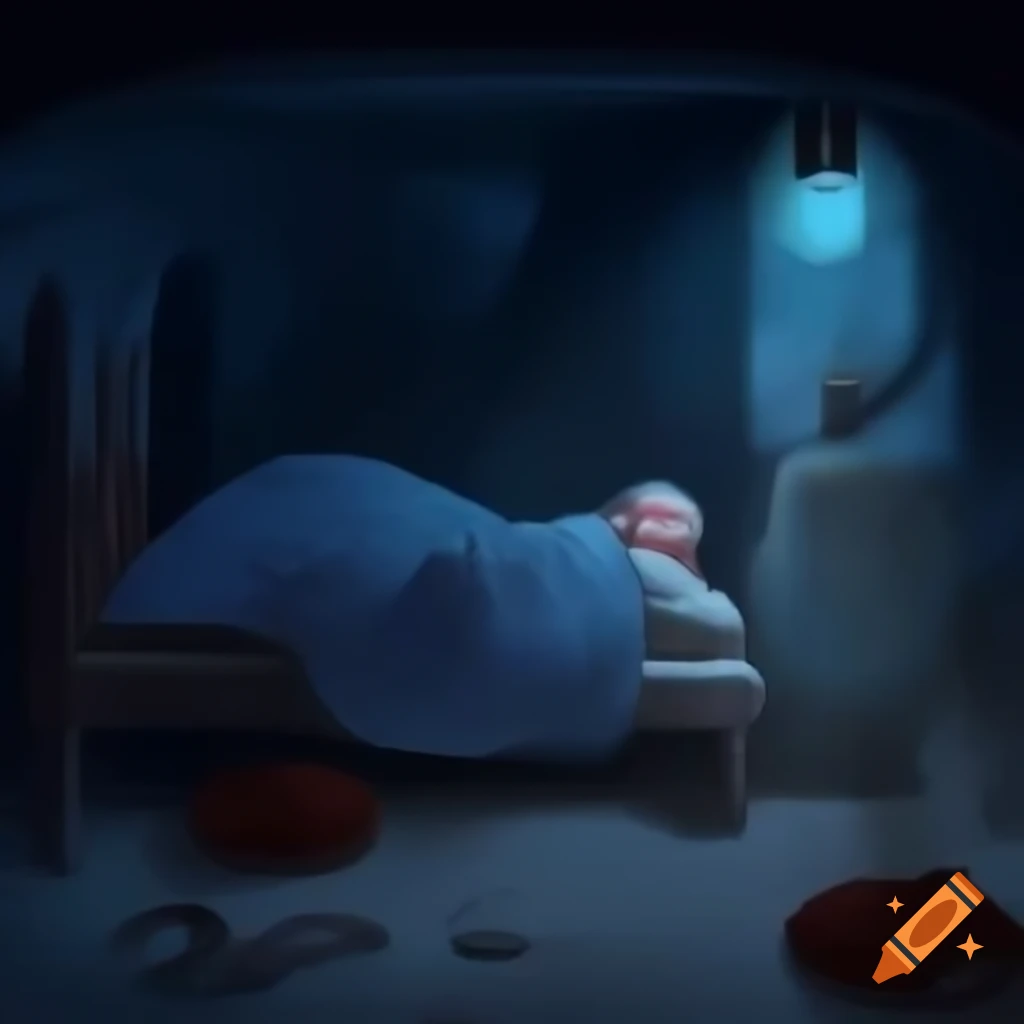 Dream of magical well shimmering under moonlight with an old man appearing