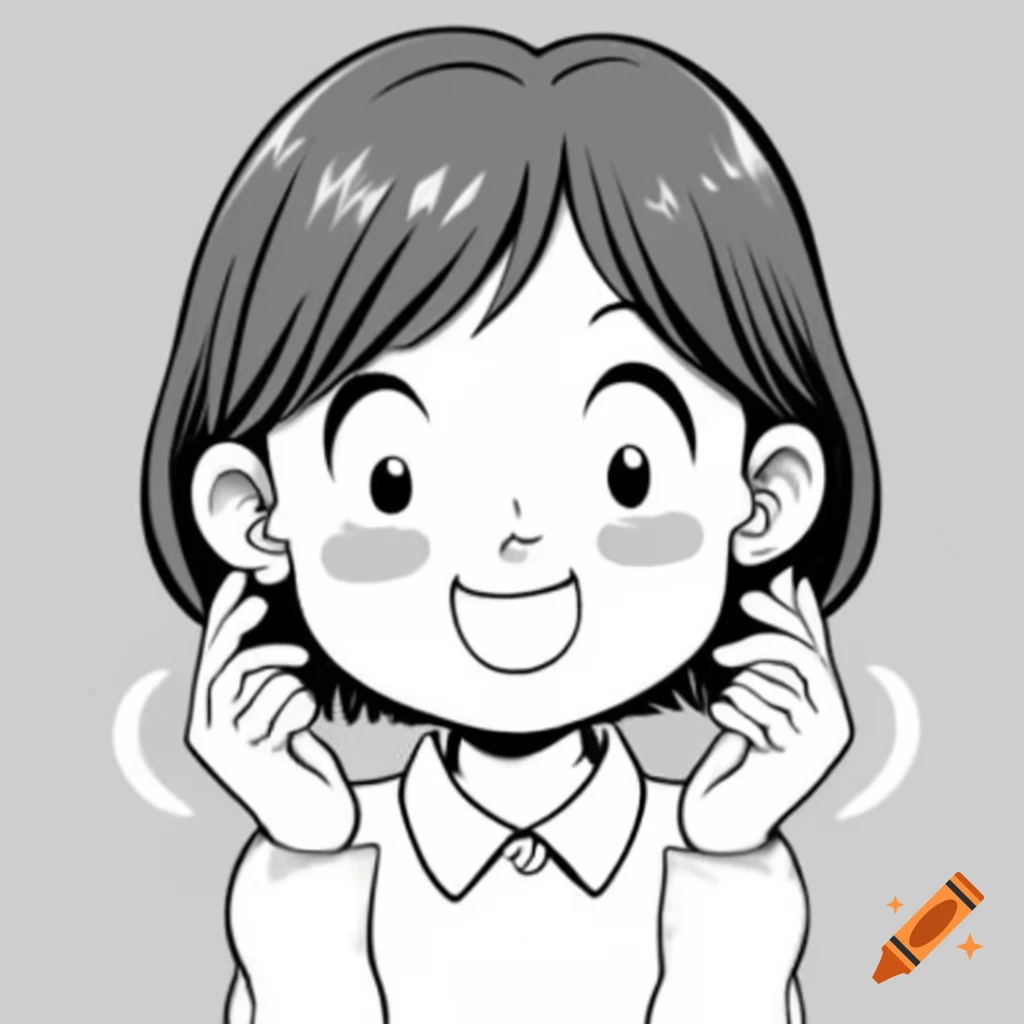 A girl expressing her emotions