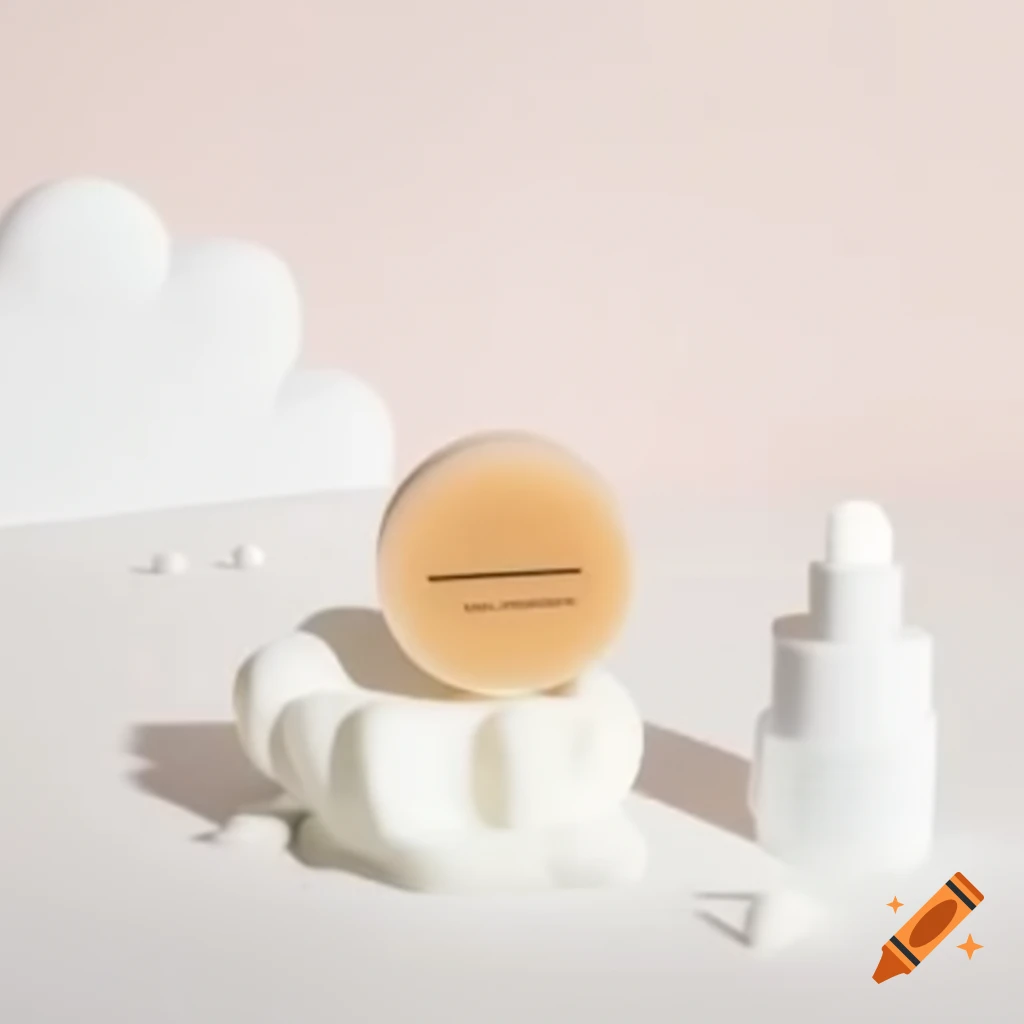 Elegant white-themed background featuring pure essence organic soap