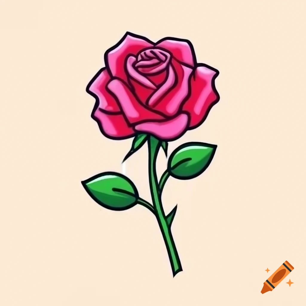 Graffiti artwork of a rose