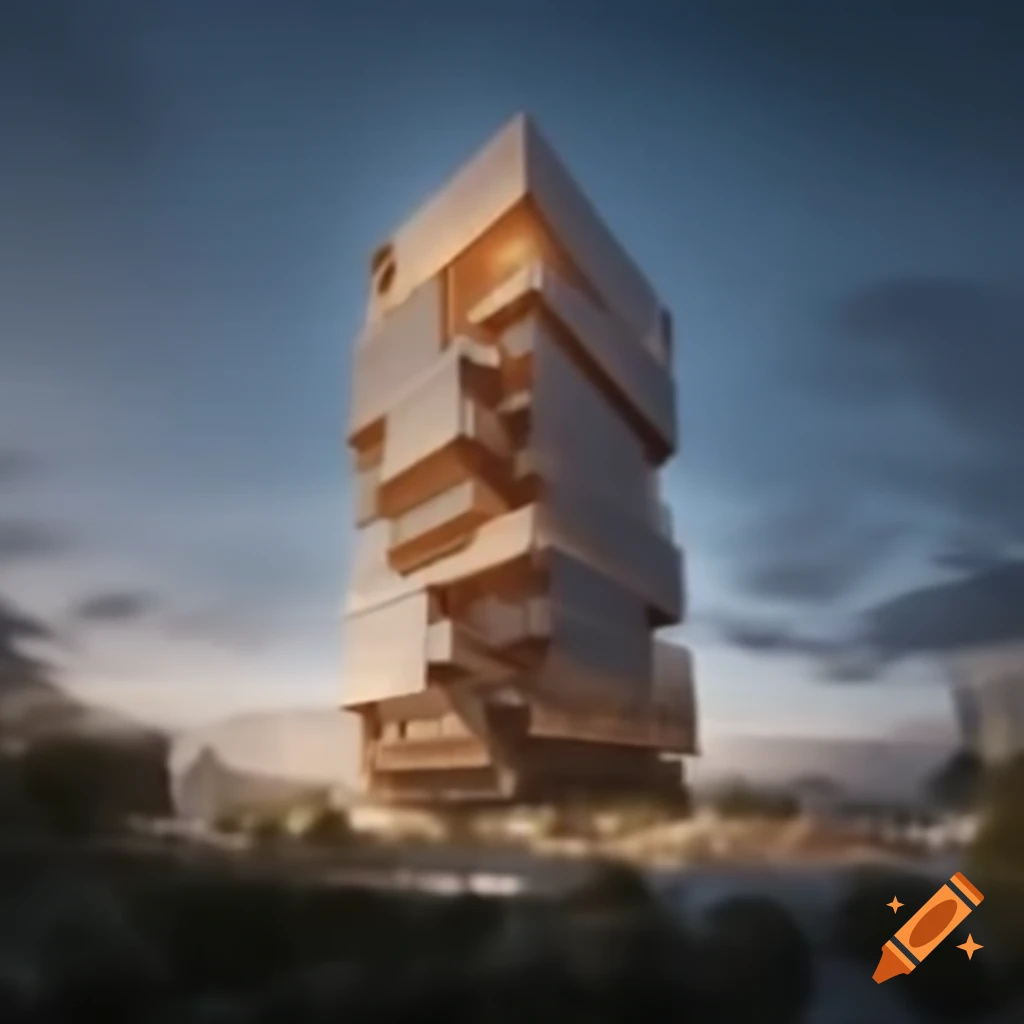Conceptual art of a tower symbolizing energy cleansing