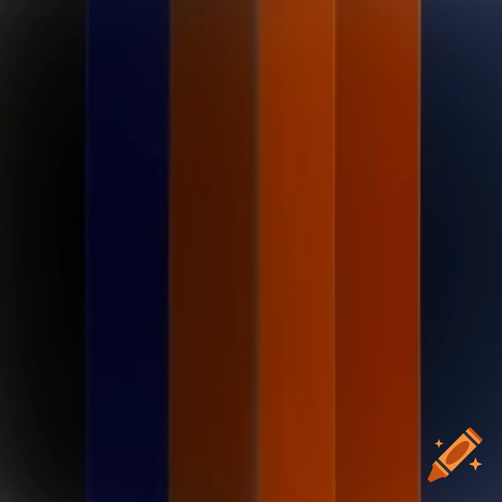 Futuristic album cover with horizontally stacked orange and blue sectors