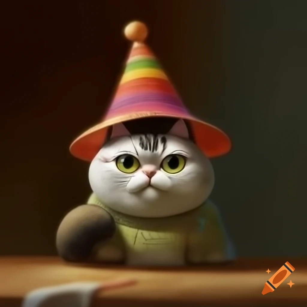 Cat wearing a hat