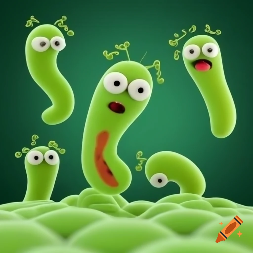 Humorous representation of agrobacterium on craiyon