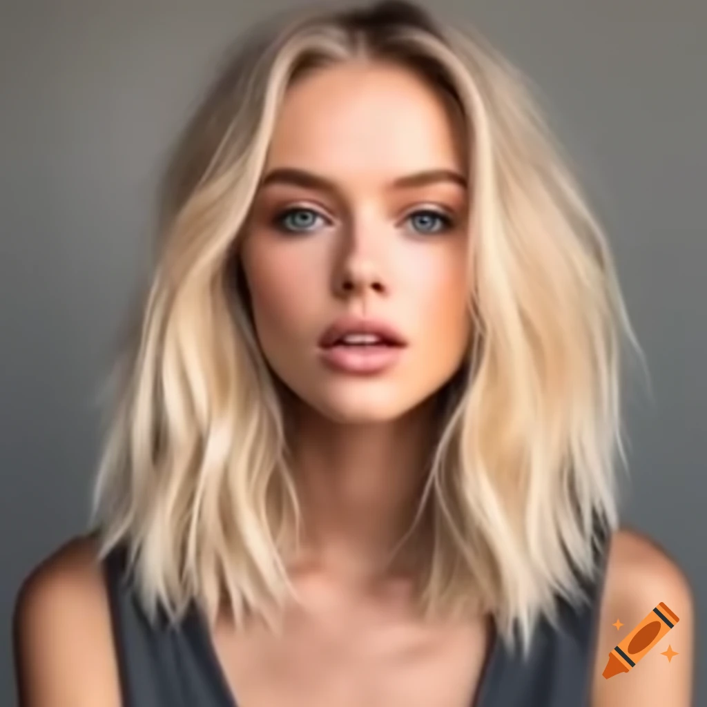 An exceptionally beautiful blonde person