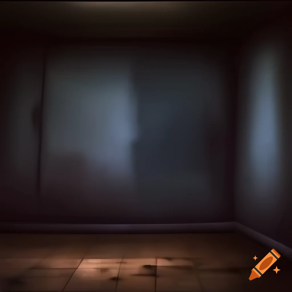 Digital painting of an eerie old wall and floor