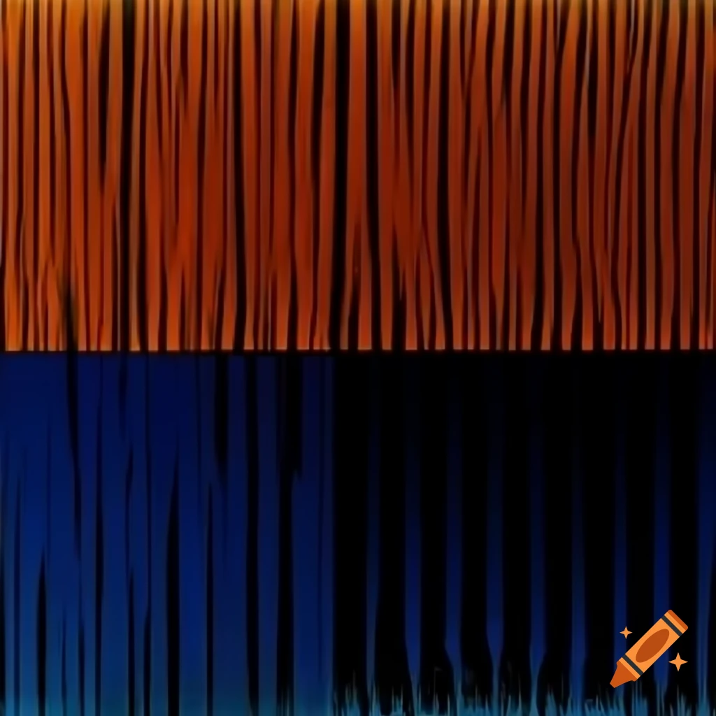 Futuristic album cover with horizontally stacked orange and blue sectors