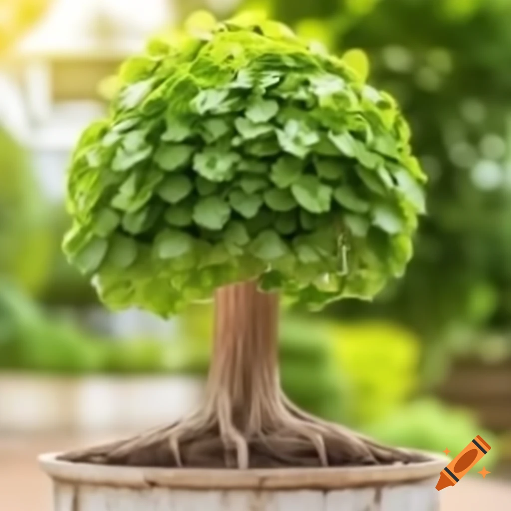 Creative depiction of a plant or tree with a message