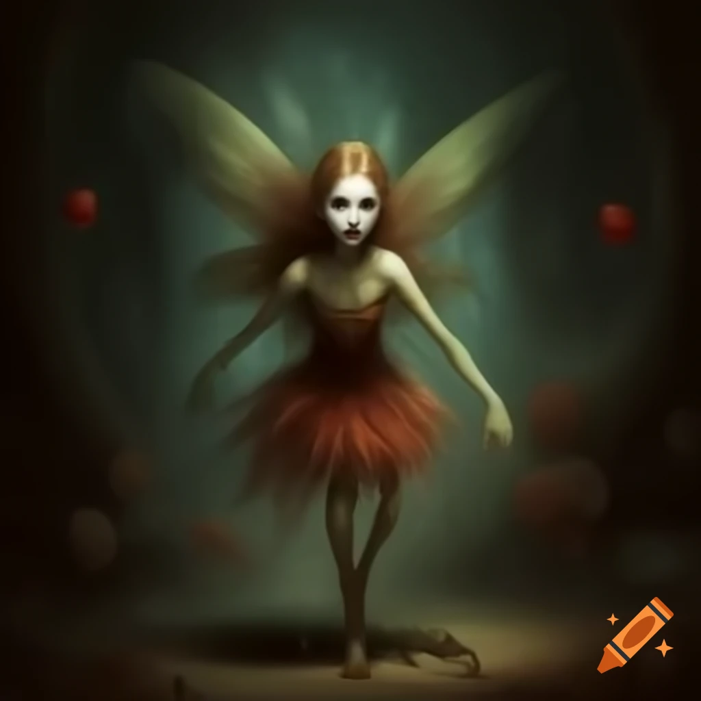 Horror-themed fairy dancing