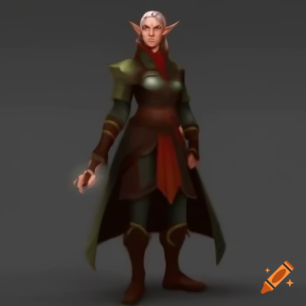 Female Dalish elf in casual wear inspired by medieval and England aesthetics in Dragon Age: Inquisition