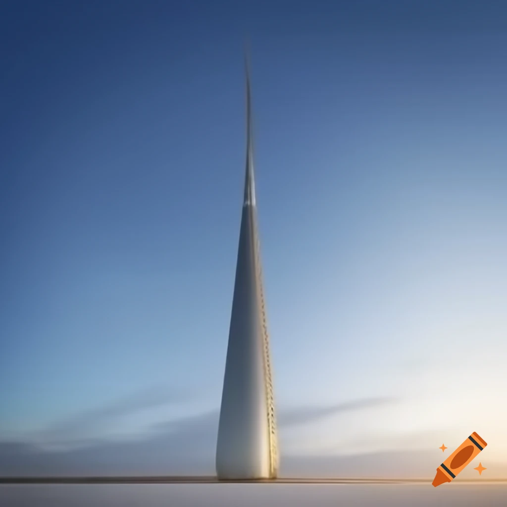 Conceptual art of a tower symbolizing energy cleansing