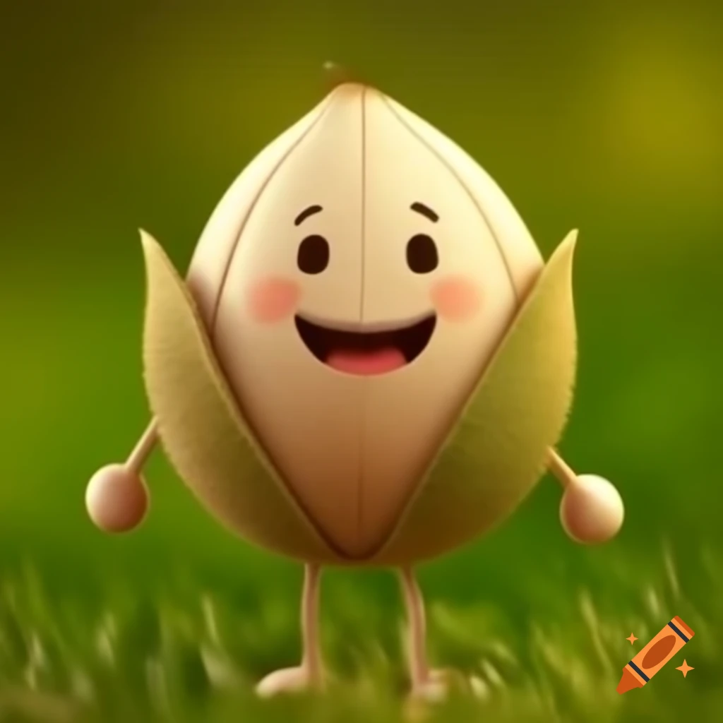 Smiling hazelnut wearing shorts