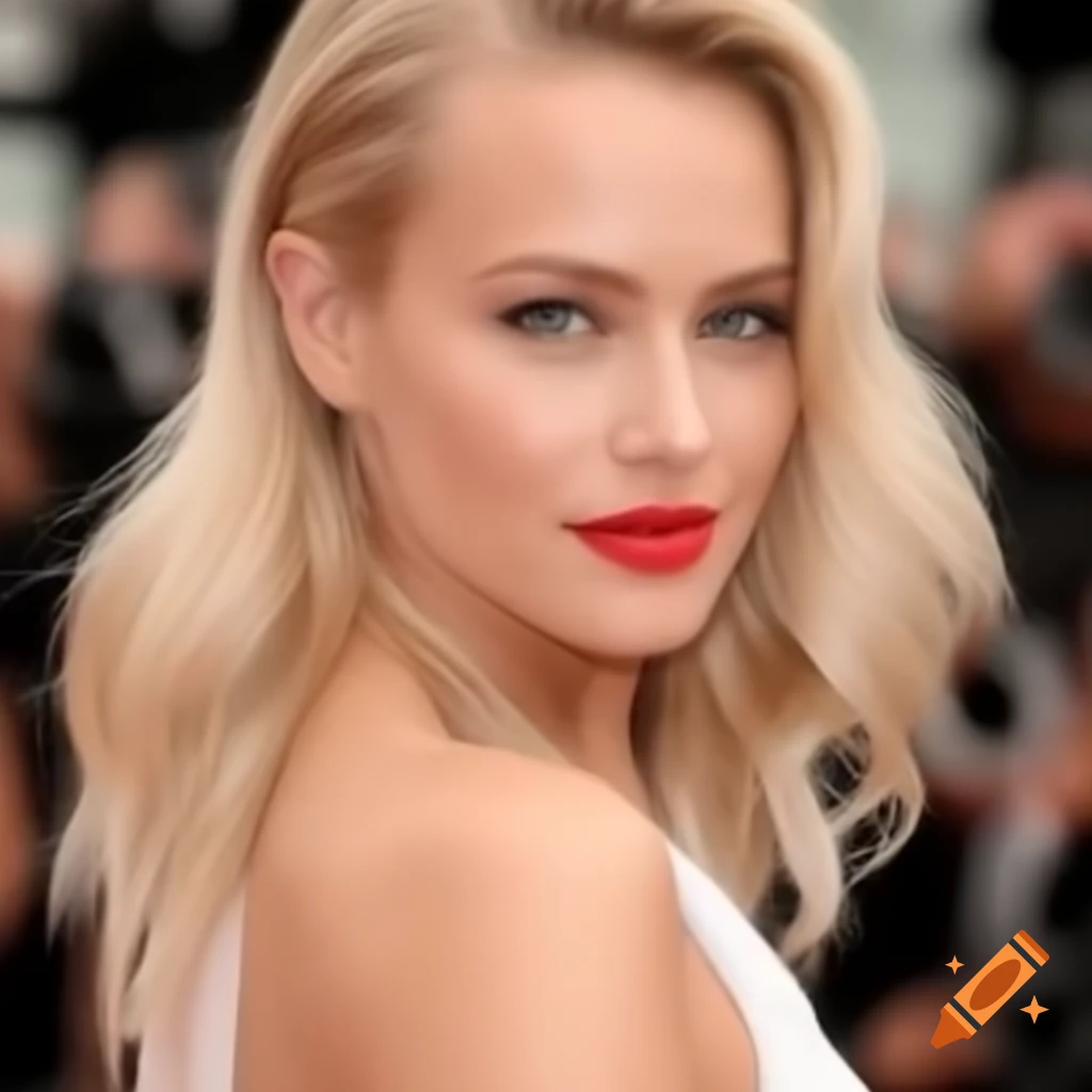 An exceptionally beautiful blonde person