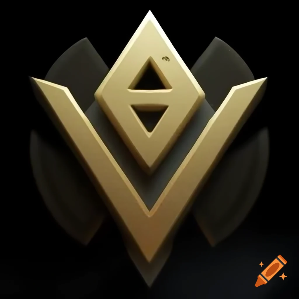 Stylised symbol featuring Futhark rune for V