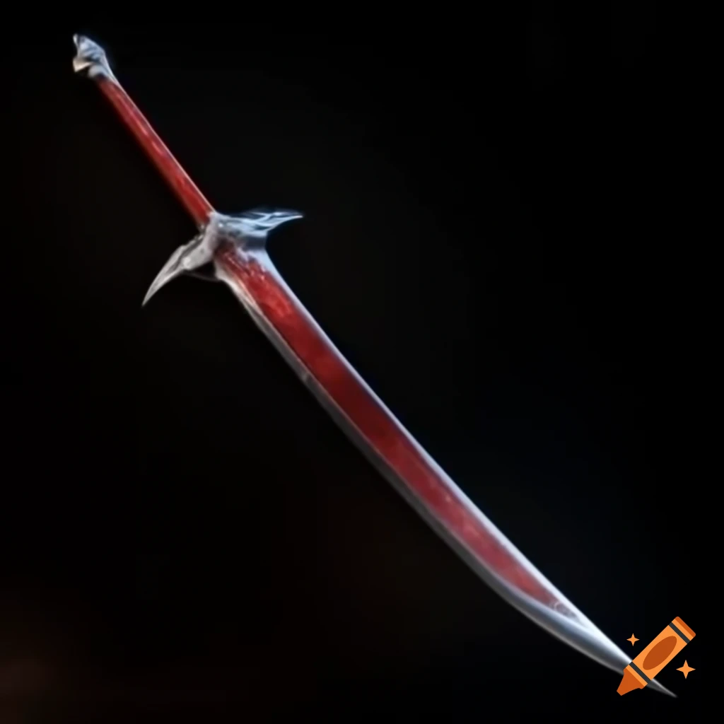 Demonic sword design with intricate details