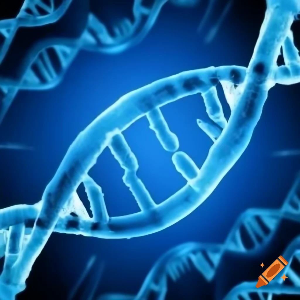 Double helix dna as tree roots representing genetic legacy on craiyon