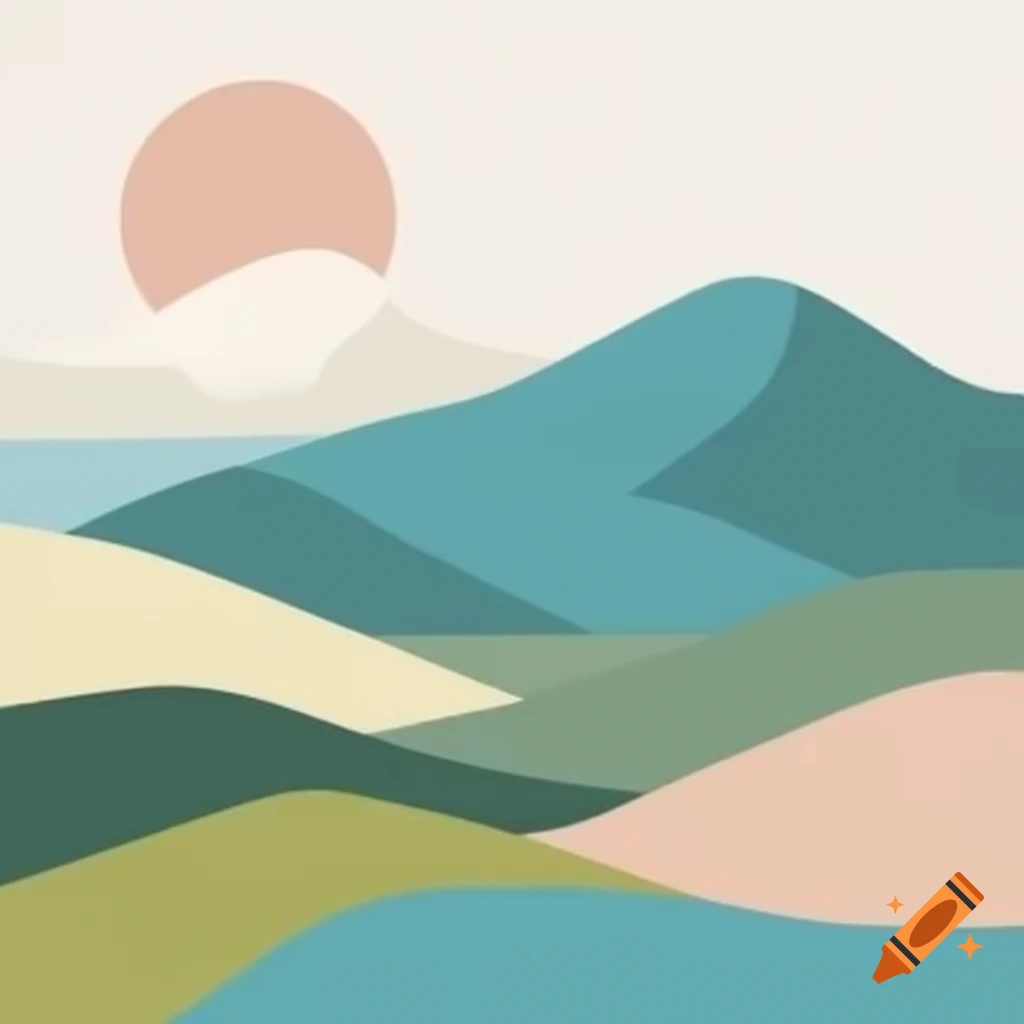 Landscape graphic design of Hollister, California
