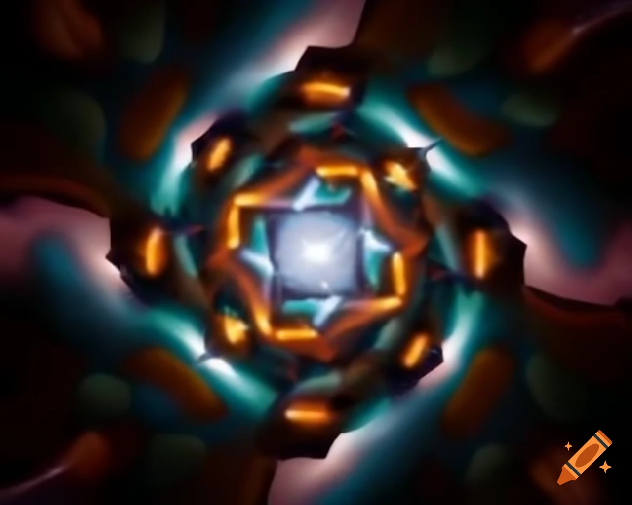 Abstract fine art featuring bold geometric shapes and patterns in contemporary style