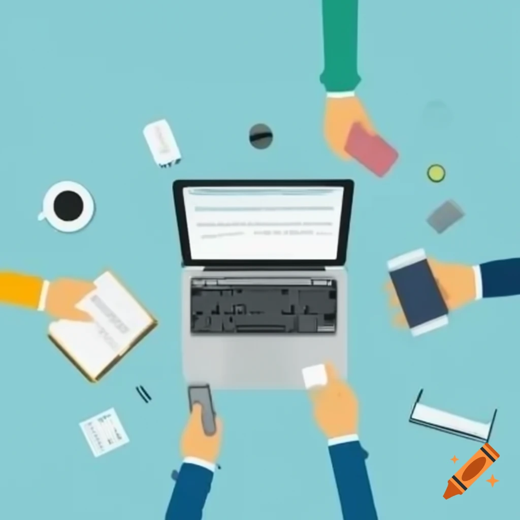 Bright photo of laptop symbolizing positive remote work