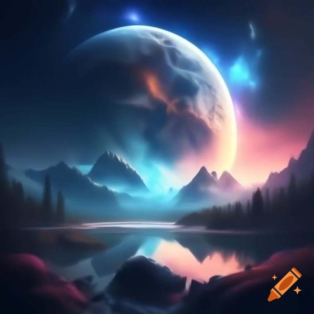 Dreamlike and surreal landscape