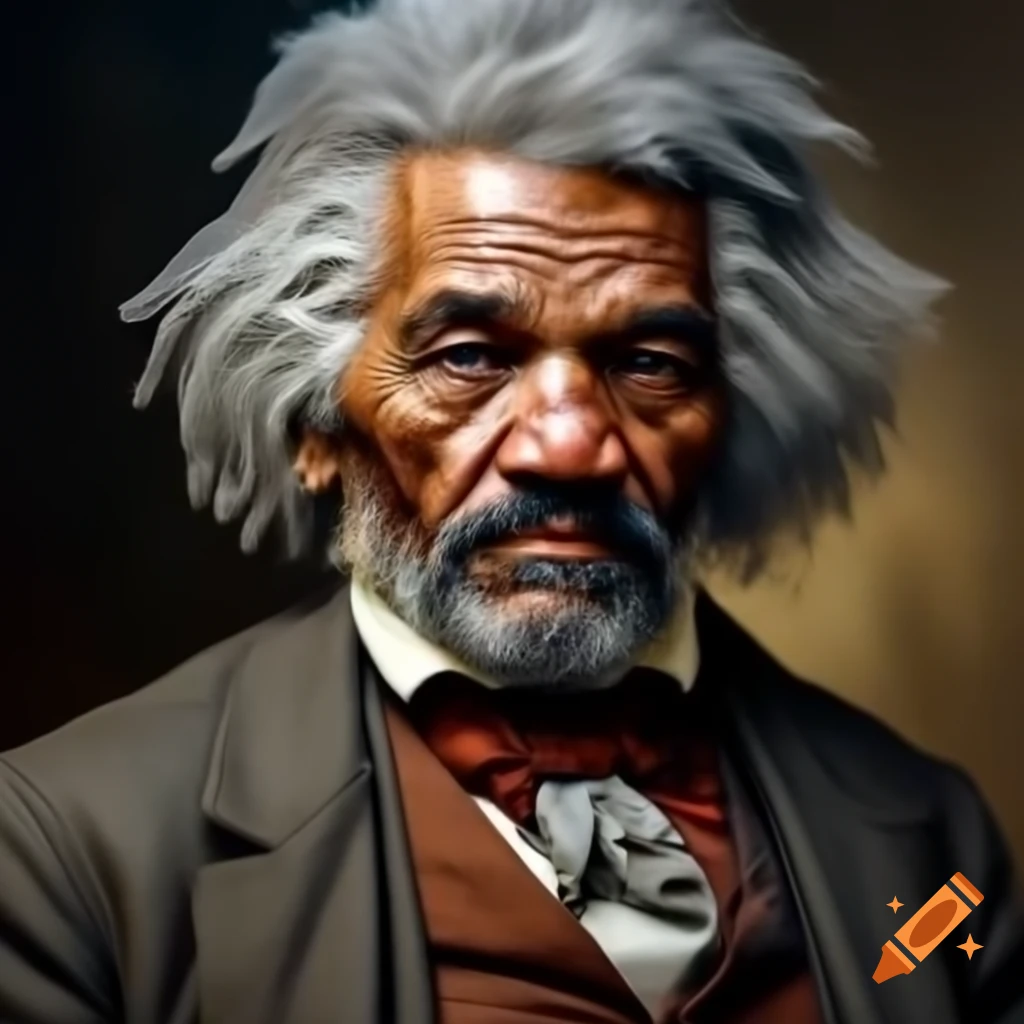 Realistic portrait of Frederick Douglass