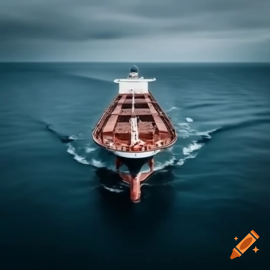 Ship sailing on the sea