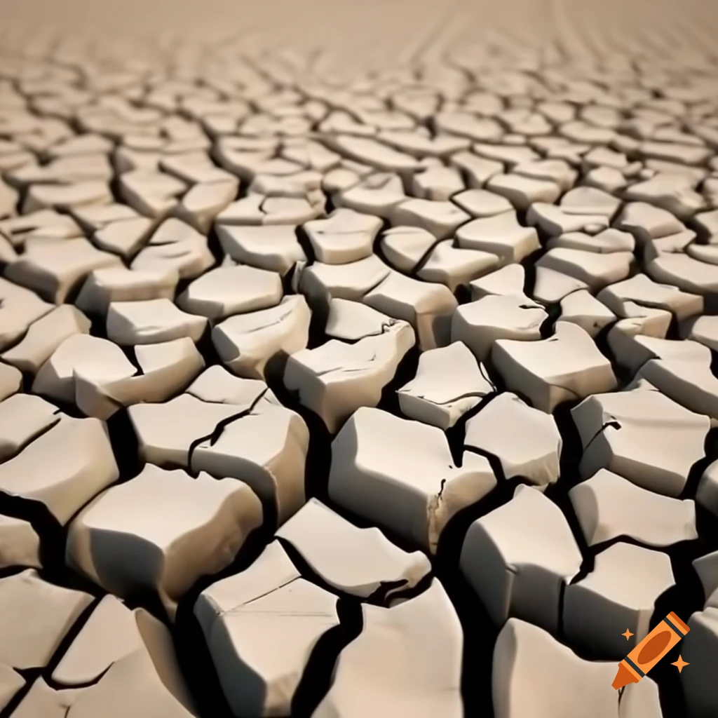 Cracked earth depicting drought conditions