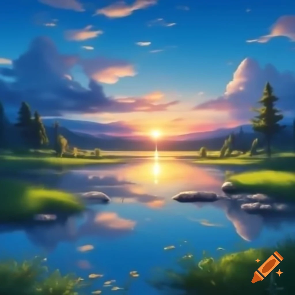 Beautiful and peaceful natural landscape