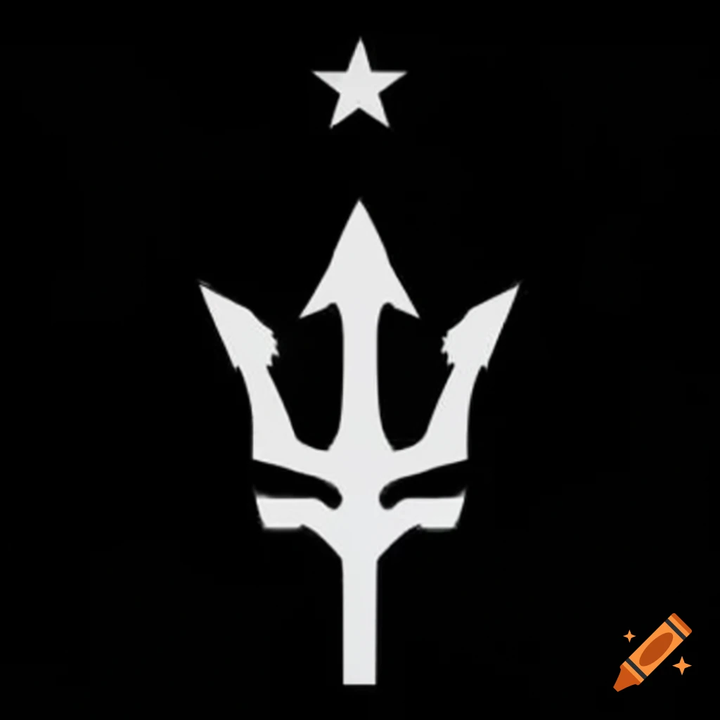 White Trident With Shining Star Against Black Background On Craiyon how-to-remove-black-background-from-copy-pasted-chatgpt-text-in-2025