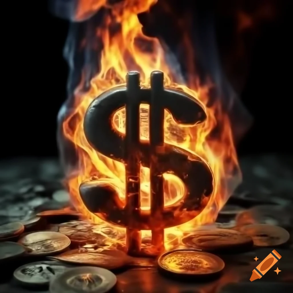 fire-dollar-coin-on-craiyon
