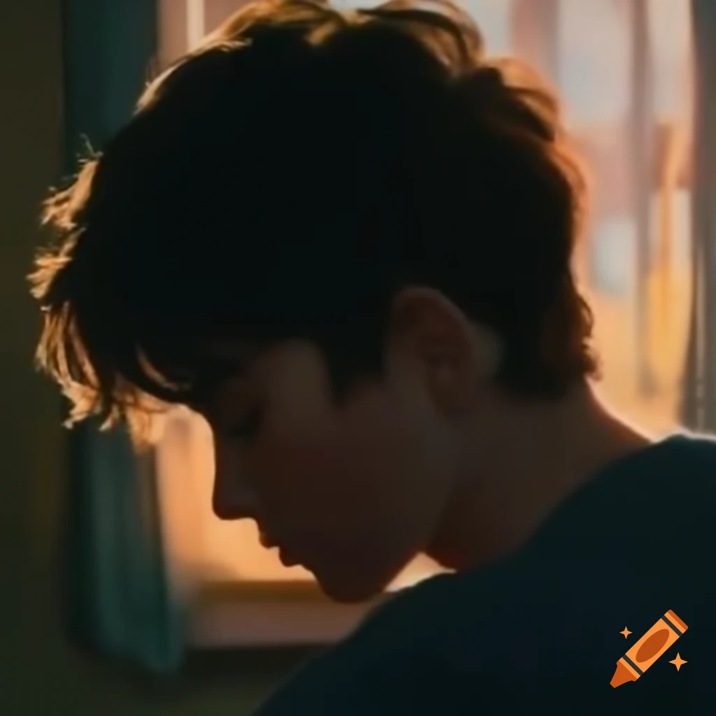 Young person gazing into the distance
