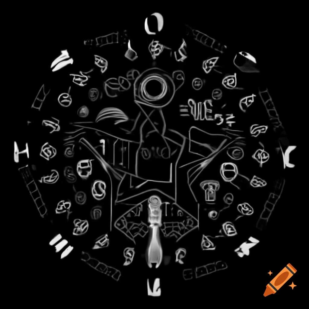 ASCII art design featuring the word J+ on black background