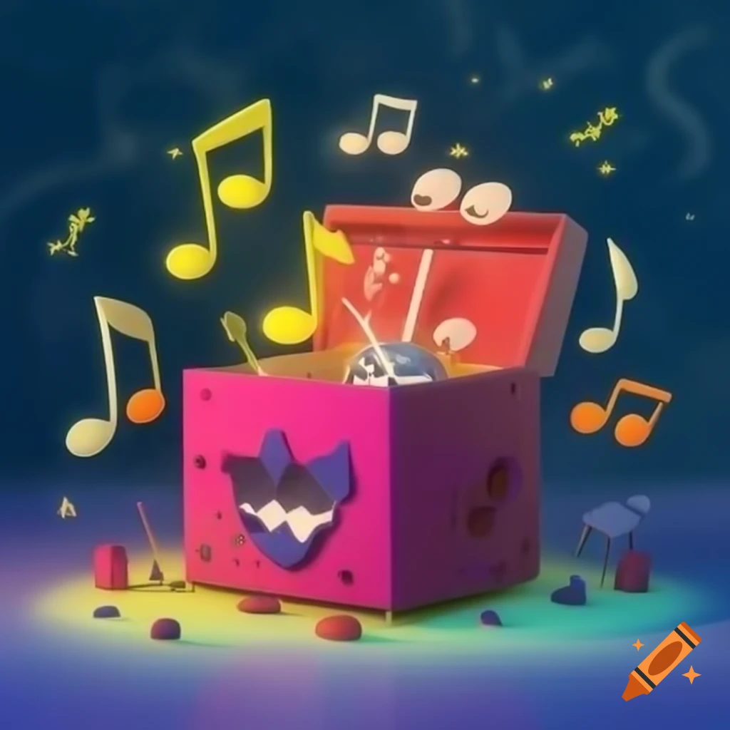 Music application interface for computer on craiyon