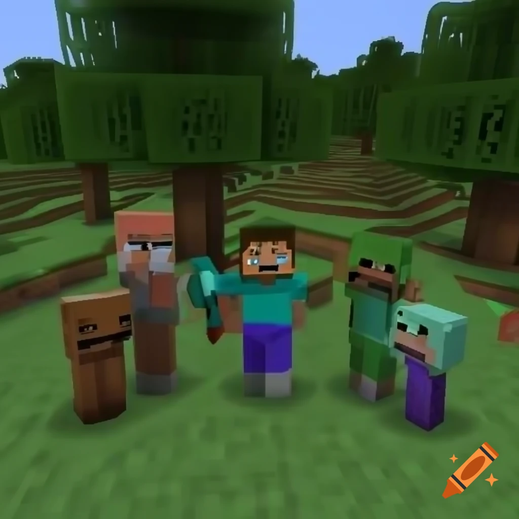 Minecraft movie concept art or promotional image
