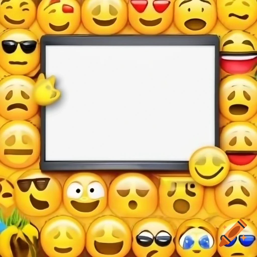 Cartoon smileys with funny faces on craiyon