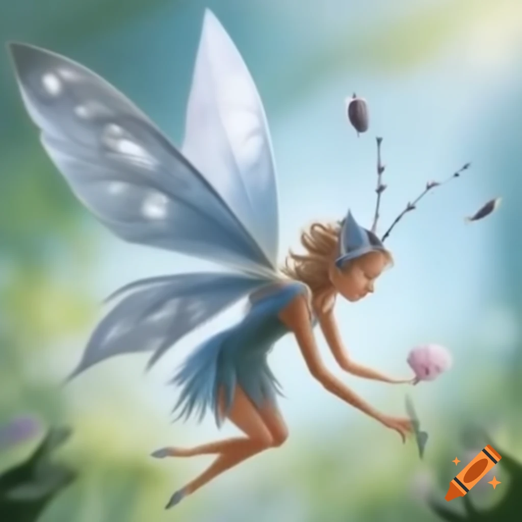Silverwing fairy with delicate wings