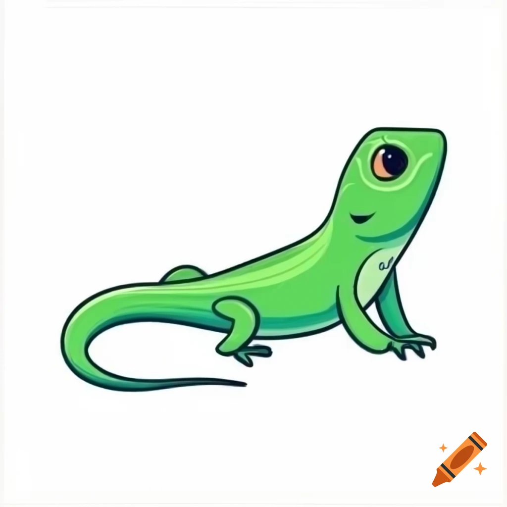Vector art of a lizard
