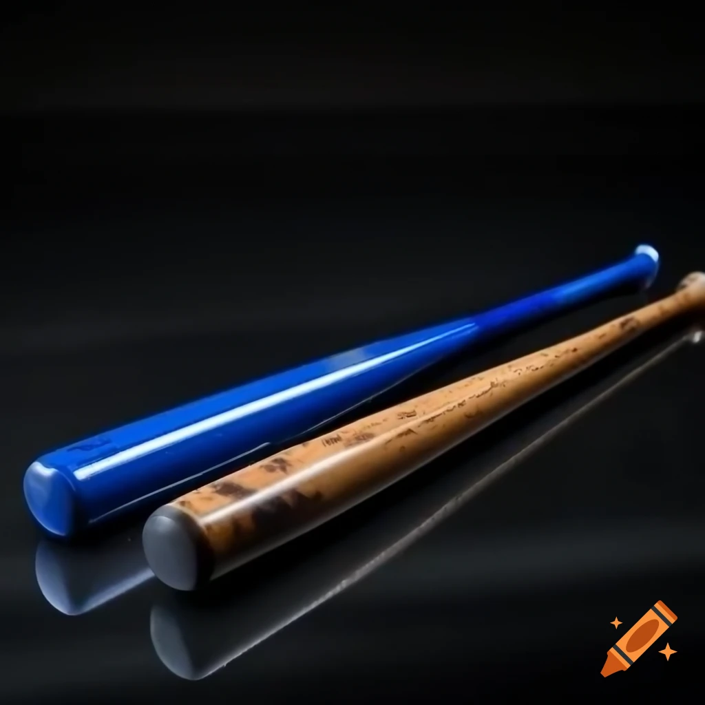 Sleek blue baseball bat ready for home runs