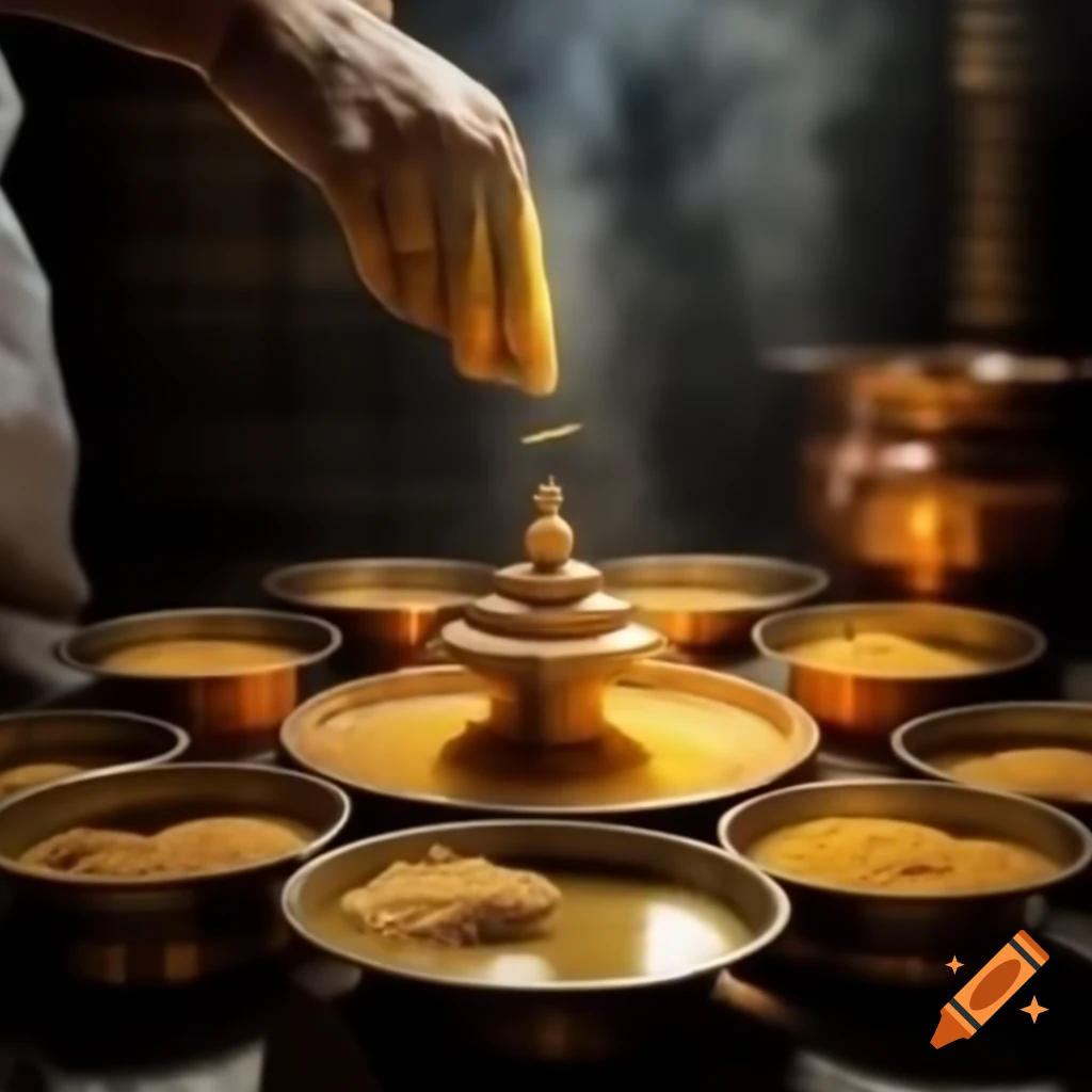 Tirupati laddu-making process showcasing traditional methods and ingredients
