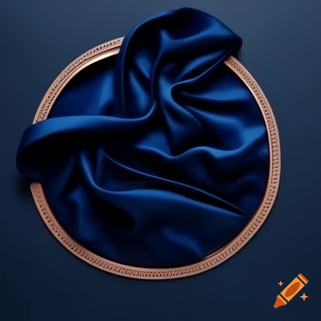 Elegantly draped cloth with silver embroidery reading '1,000 Followers'