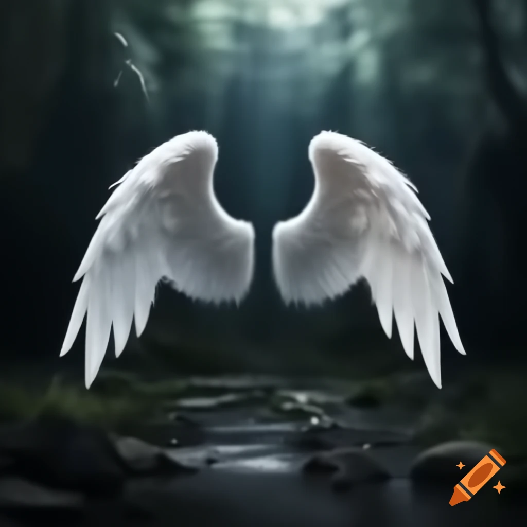 Elegant angel wings design