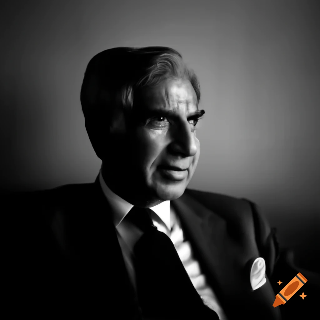 Portrait of Ratan Tata in a professional setting