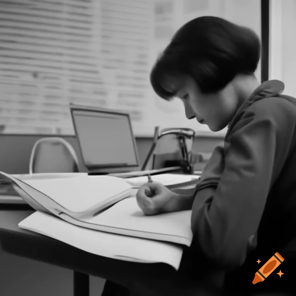 Female social worker conducting evaluation study