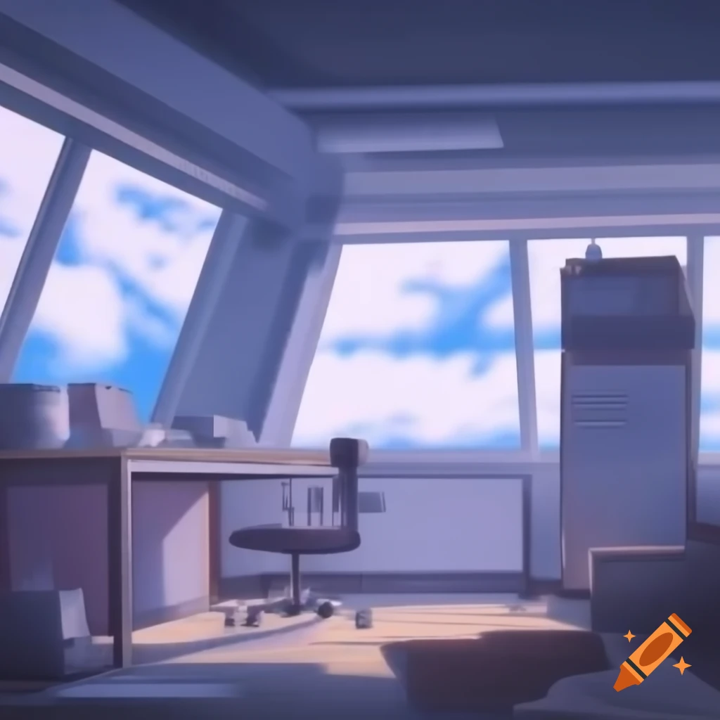 Concept of a futuristic room design
